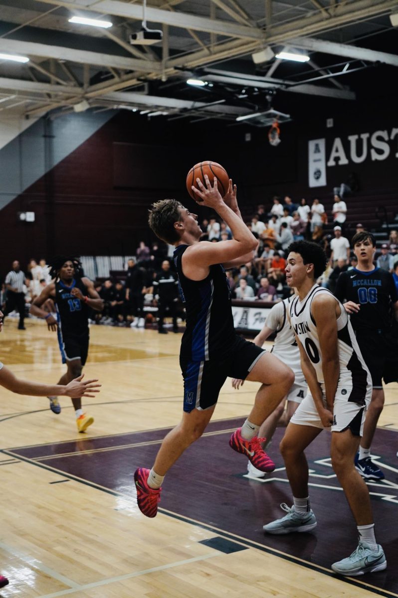 Stephens takes a layup during a game vs. Austin High.
