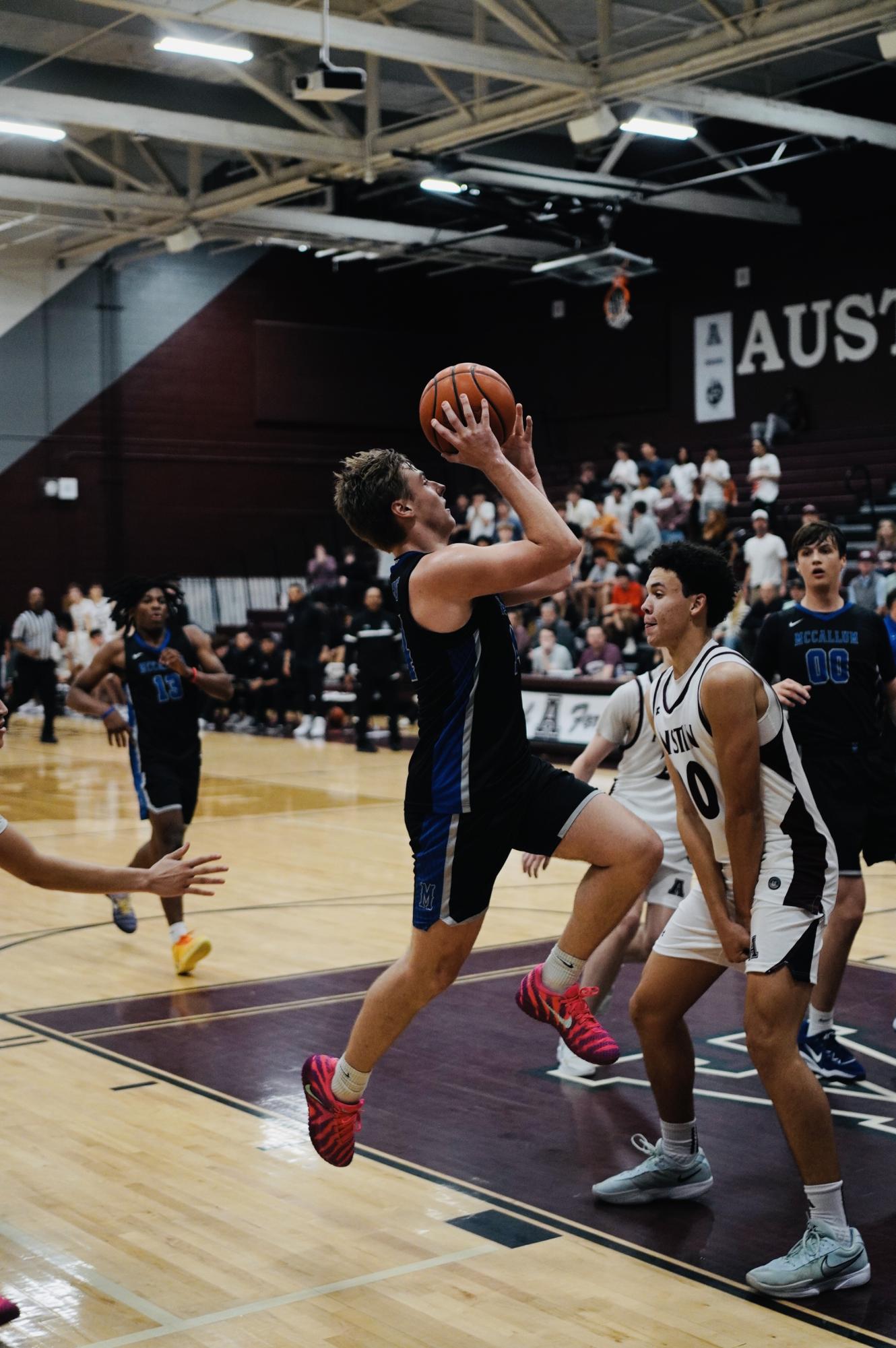 Stephens takes a layup during a game vs. Austin High.