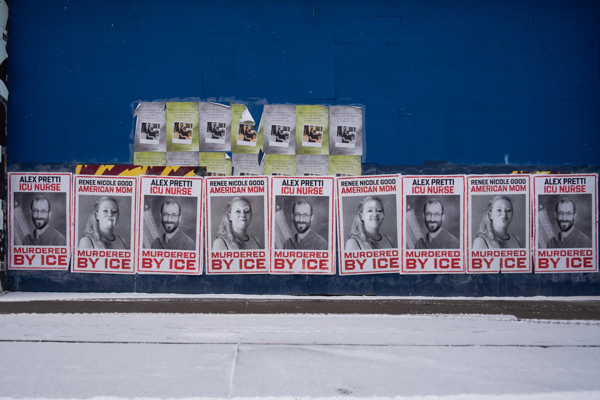 Posters depicting Alex Pretti and Renee Good are plastered around Minneapolis to spread awareness. Photo accessed by creative commons license on Flickr through the account of Chad Davis.