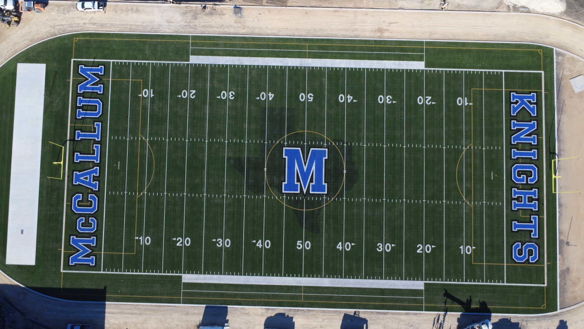 Photo of field and track under construction. Updated Feb 26, 2026