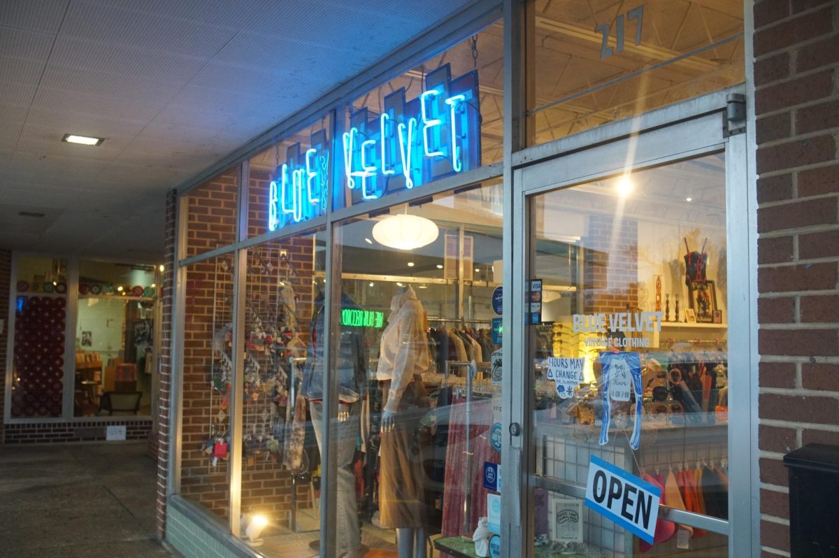 Photo from outside of Blue Velvet.