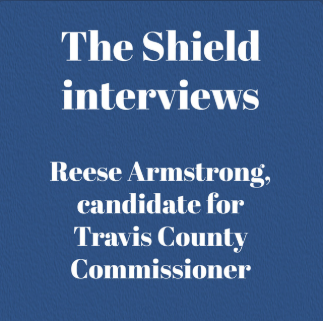 The Shield interviews Reese Armstrong. Graphic by Shield advisor Evan Solis.