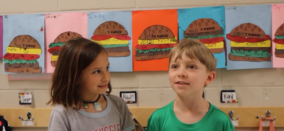 Highland Park elementary schoolers Charlie and Luisa discuss their friendship.